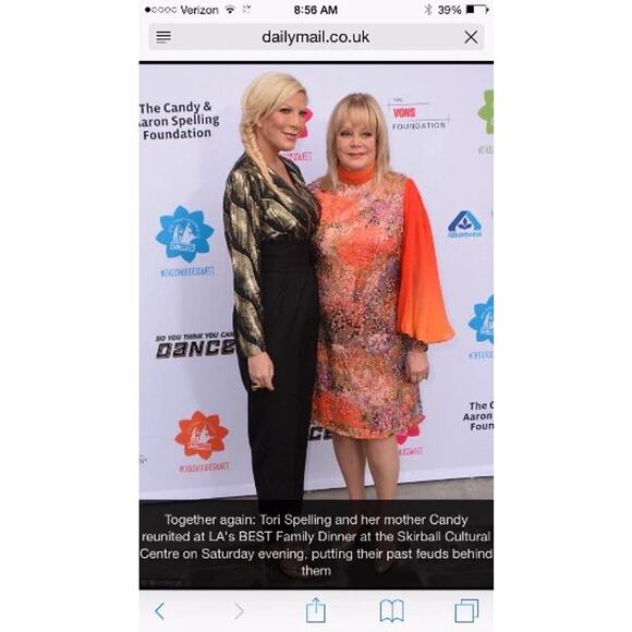 Black and Gold 70s Jumpsuit Wore by Tori Spelling Size Small - Picture 4 of 10